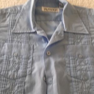 Boy’s blue shirt
